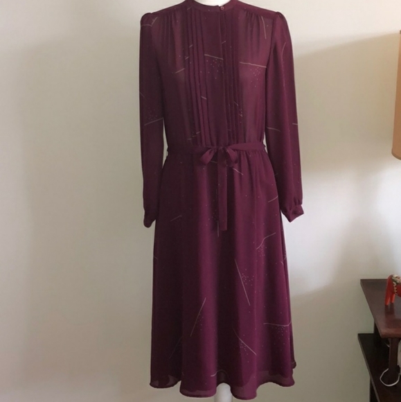 Vintage 70s Chiffon Dress - Picture 6 of 8